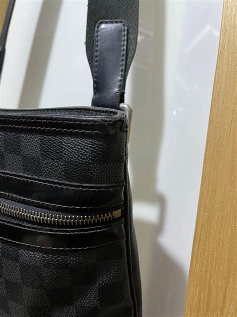 louis vuitton checkered messenger bag.